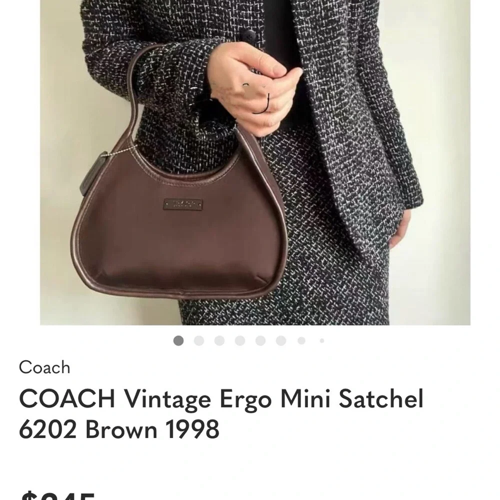 Vintage Coach Ergo Mini Satchel Bag